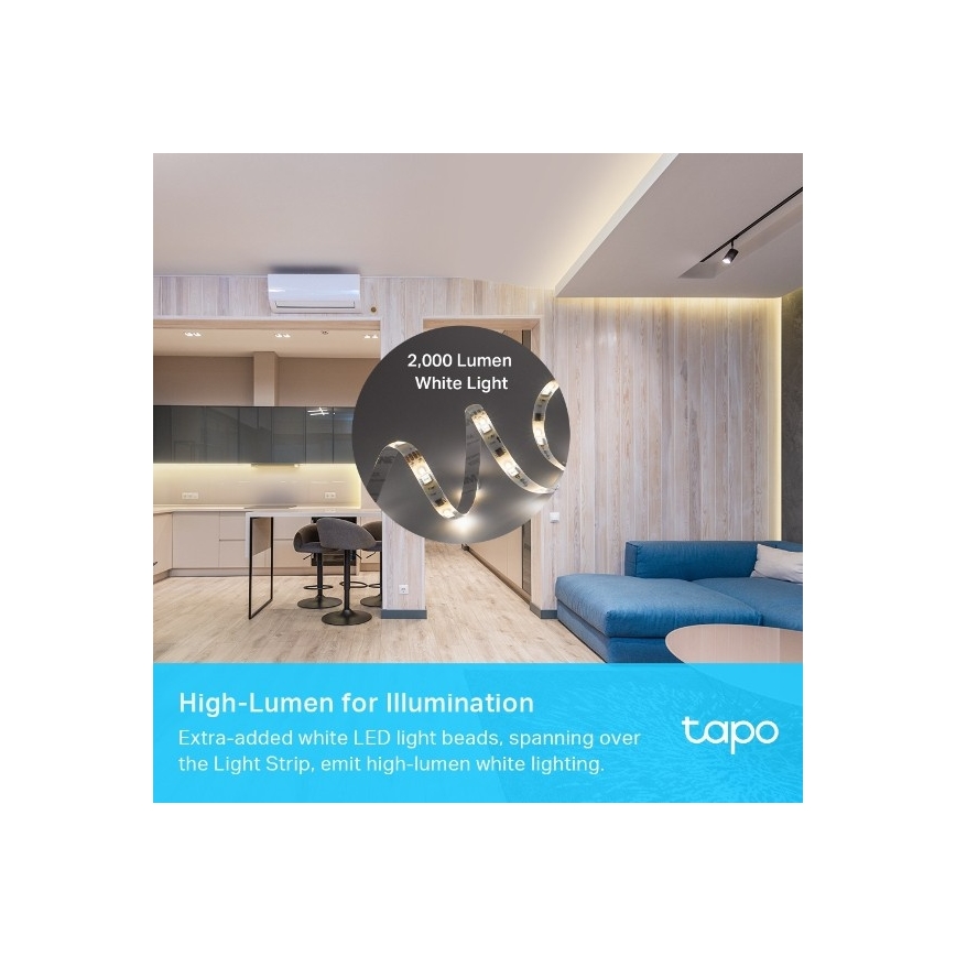 Dæmpbar LED RGBW-strip 5 m LED/24W/230V Wi‑Fi