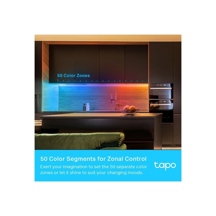 Dæmpbar LED RGBW-strip 5 m LED/24W/230V Wi‑Fi