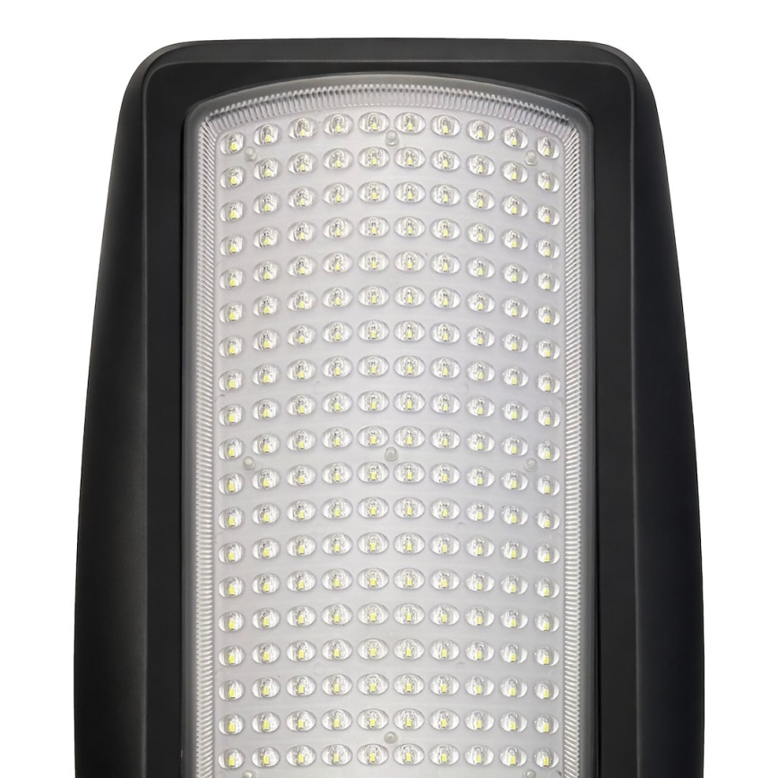 LED dæmpbar solcelledrevet gadelygte med sensor VENICE LED/200W/3,2V 12000 mAh IP65 sort + fjernbetjening