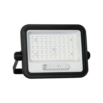 Dæmpbar LED solcelleprojektør LED/100W/3,2V 2000-8000K IP65 5000 mAh sort + fjernbetjening