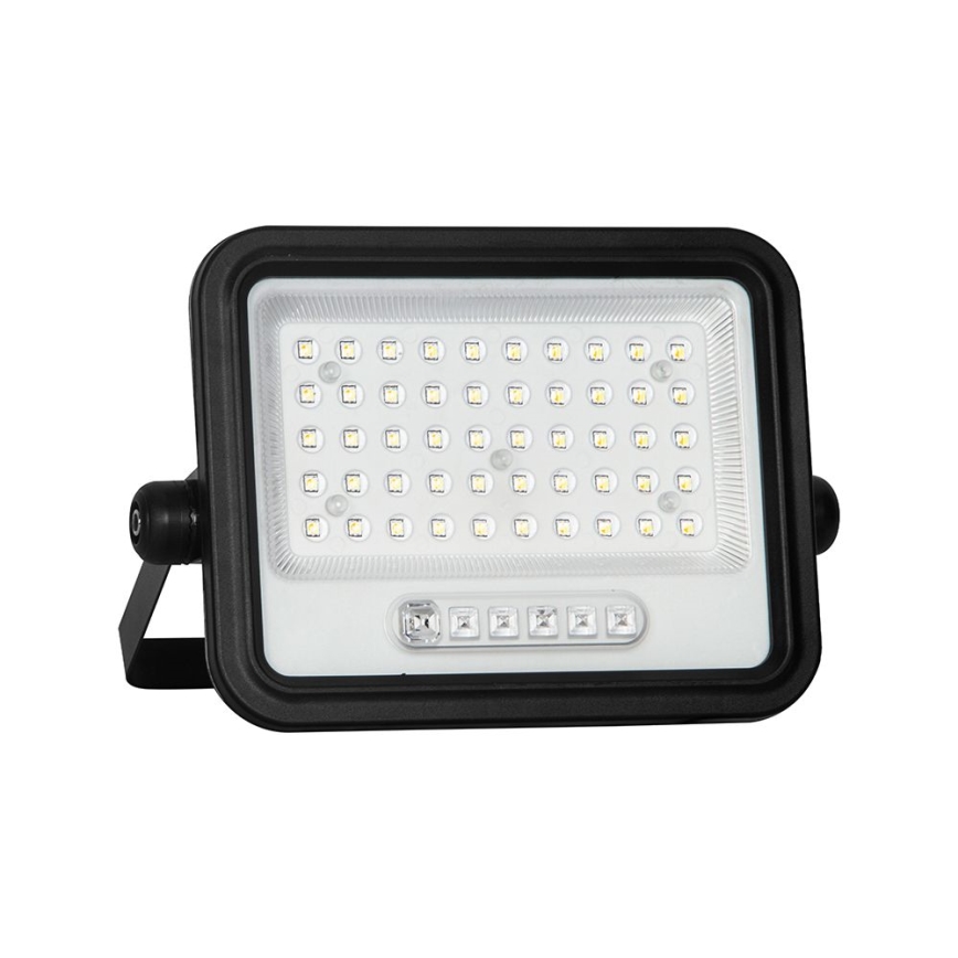 Dæmpbar LED solcelleprojektør LED/100W/3,2V 2000-8000K IP65 5000 mAh sort + fjernbetjening
