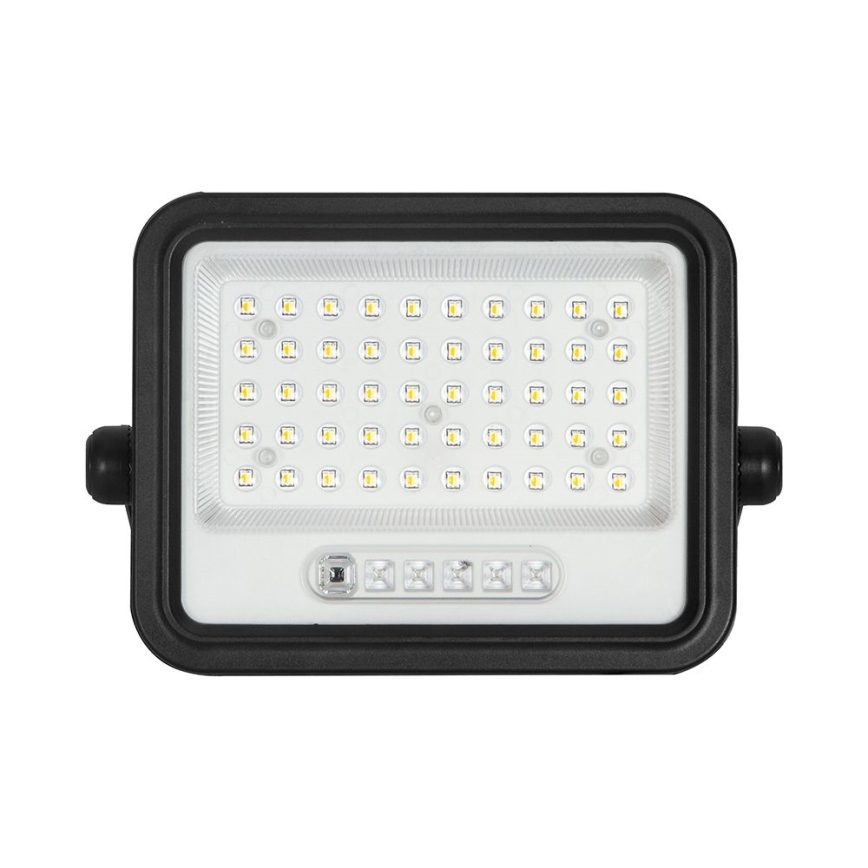 Dæmpbar LED solcelleprojektør LED/100W/3,2V 2000-8000K IP65 5000 mAh sort + fjernbetjening