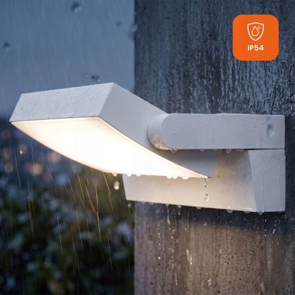 LED dæmpbar udendørs vægarmatur LED/12/18/24W/230V 3000/4000/6500K IP54 hvid