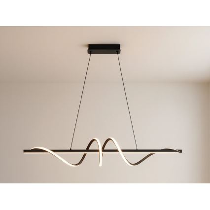 Dæmpbar pendel med wireophæng LED/50W/230V 3000-6500K 100 cm + fjernbetjening