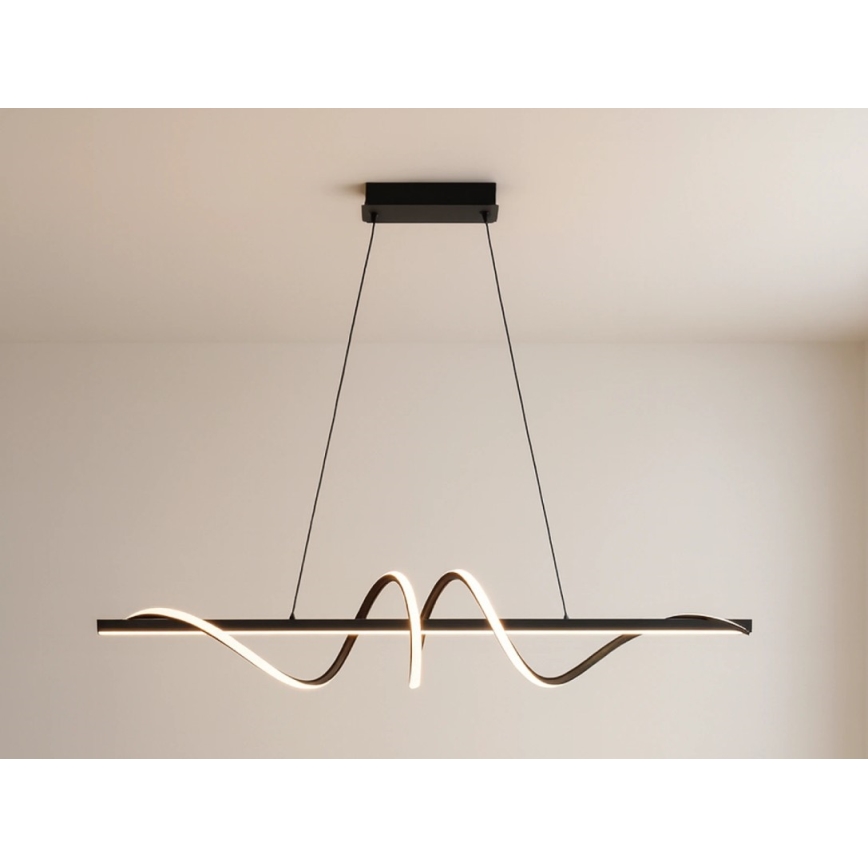 Dæmpbar pendel med wireophæng LED/50W/230V 3000-6500K 100 cm + fjernbetjening