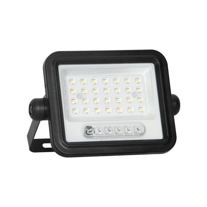 LED-dæmpbar solcelleprojektør LED/50W/3,2V 2000-8000K IP65 3800 mAh sort + fjernbetjening