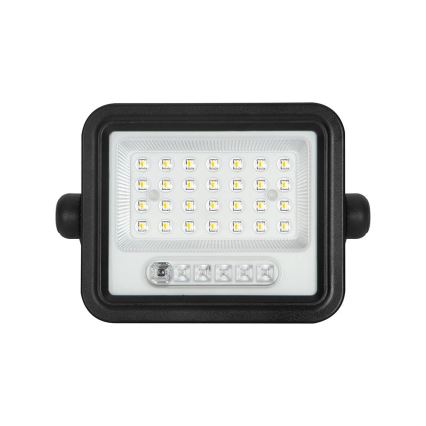 LED-dæmpbar solcelleprojektør LED/50W/3,2V 2000-8000K IP65 3800 mAh sort + fjernbetjening