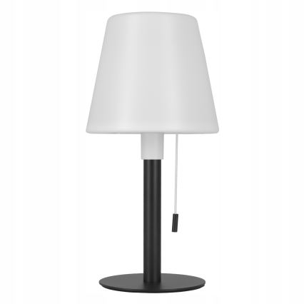 Dæmpbar solcellelampe LED/2W/5V USB 1200 mAh IP44 hvid/sort