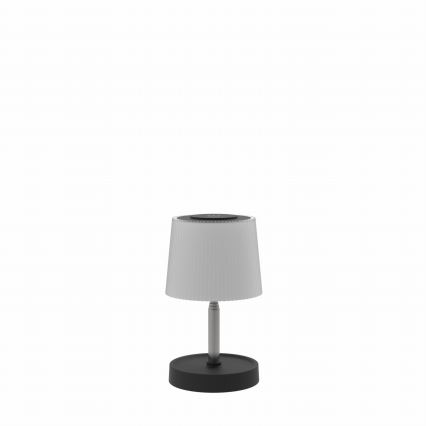 Dæmpbar, berøringsbetjent, genopladelig LED-bordlampe til udendørs brug LED/2W/5V IP44 1200 mAh grå