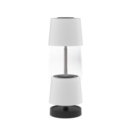 Dæmpbar, berøringsbetjent, genopladelig LED-bordlampe til udendørs brug LED/2W/5V IP44 1200 mAh grå