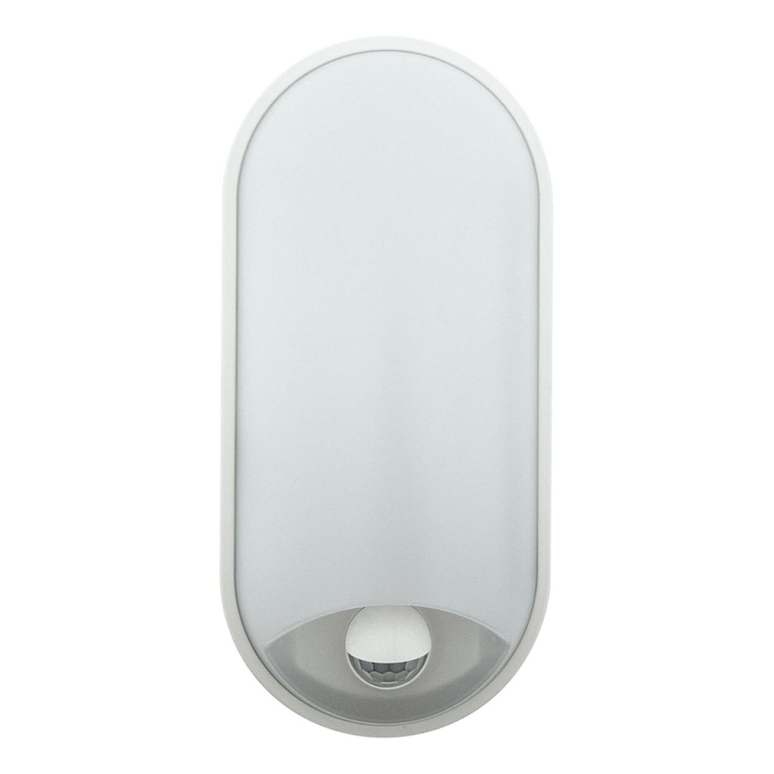 Dæmpbar udendørs LED-væglampe med bevægelsessensor LED/12/15/18W/230V 3000K/4000K/6500K IP65 sort/hvid