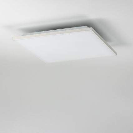 RGBW LED, dæmpbart påbygningspanel 22W/230V 2700–6500K 29,5x59,5 cm hvid + fjernbetjening