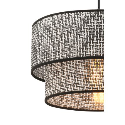ECHO pendel lampe 1xE27/60W/230V grå/sort