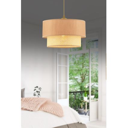 ECHO pendelampe 1xE27/60W/230V beige