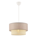 ECHO pendellampe 1xE27/60W/230V beige/creme