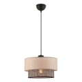 ECHO pendellampe 1xE27/60W/230V beige/grå