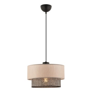 ECHO pendellampe 1xE27/60W/230V beige/grå