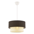 ECHO pendellampe 1xE27/60W/230V brun/creme