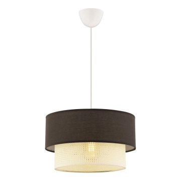 ECHO pendellampe 1xE27/60W/230V brun/creme