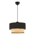 ECHO Pendellampe 1xE27/60W/230V sort/beige