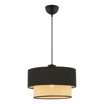 ECHO Pendellampe 1xE27/60W/230V sort/beige