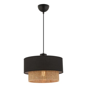 ECHO pendellampe 1xE27/60W/230V sort/brun