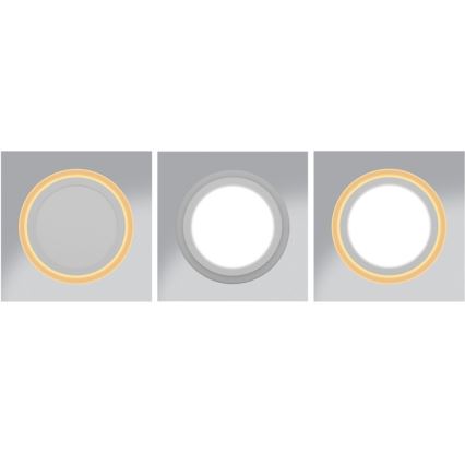 LED hængende loftslampe DUO LED/18W/230V + LED/6W