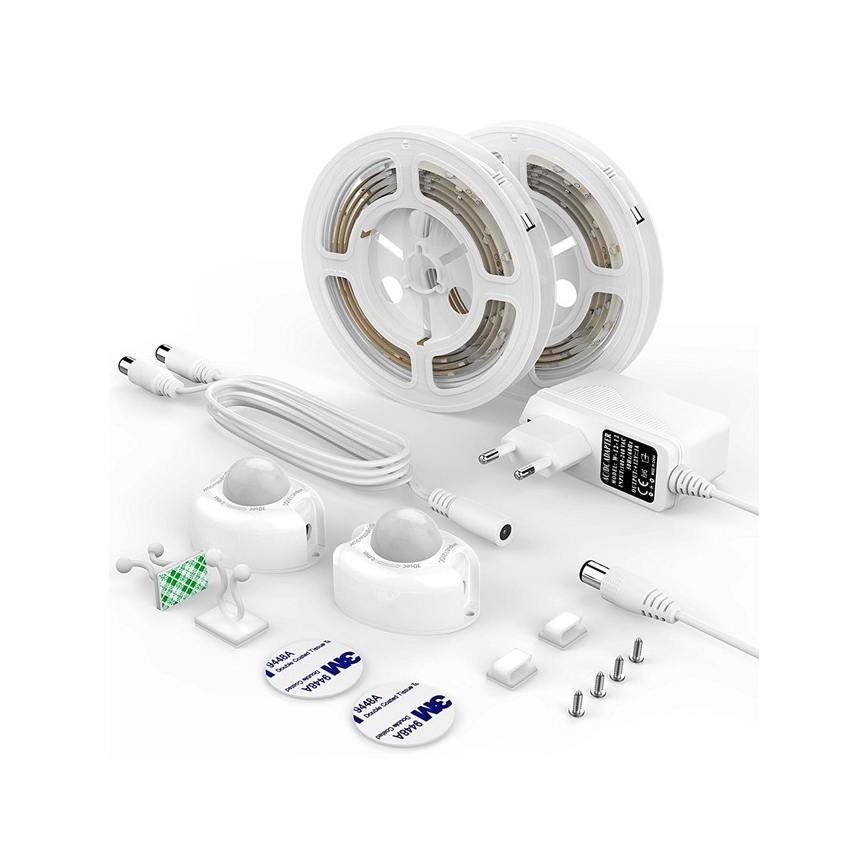 2x LED lysbånd med sensor 1,2 m LED/3,6W/230V