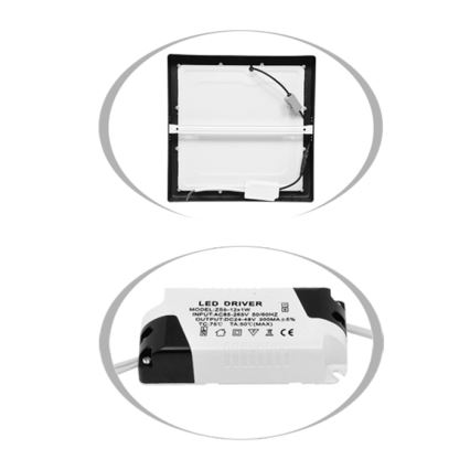 LED loftlampe RAFA LED/12W/230V 3000/4000/6000K 17x17 cm sort
