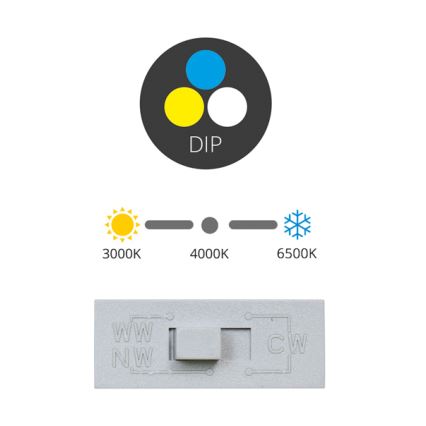 LED indbygningslampe TINA LED/12W/230V 3000/4000/6500K diameter 12 cm hvid