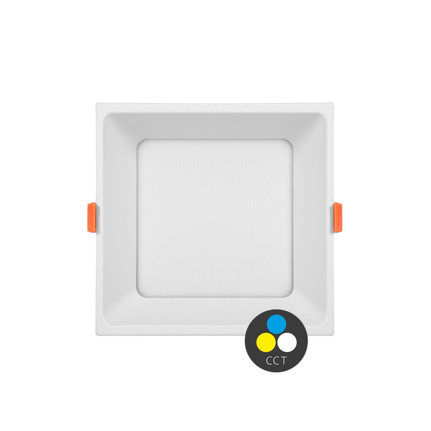 LED indbygningslampe TONY LED/12W/230V 3000/4000/6500K 12x12 cm hvid