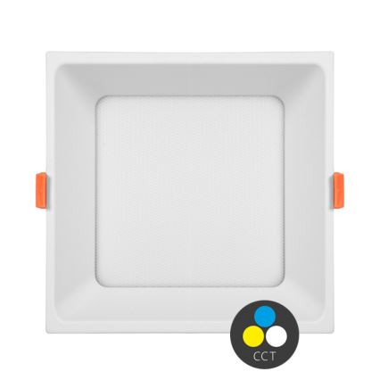 LED indbygningslampe til badeværelse TONY LED/24W/230V 3000/4000/6500K 17x17 cm IP44 hvid