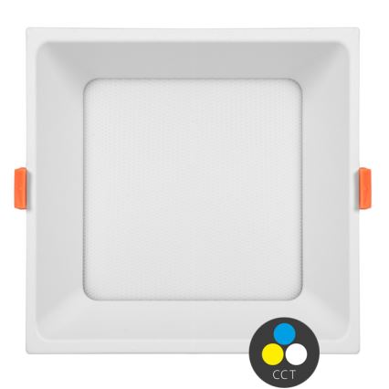 LED indbygningsspot TONY LED/36W/230V 3000/4000/6500K 22x22 cm hvid