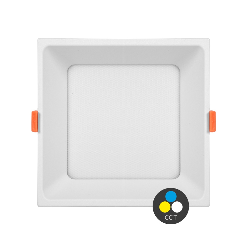 LED indbygningsspot TONY LED/36W/230V 3000/4000/6500K 22x22 cm hvid