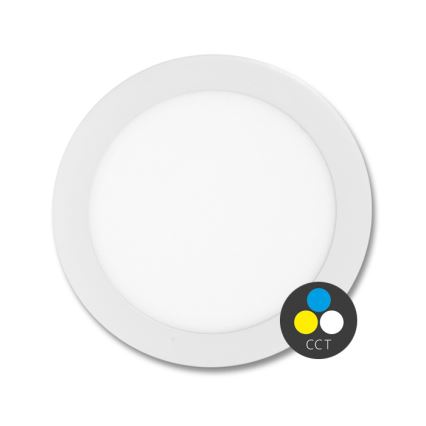 LED indbygningslampe til badeværelse LADA LED/12W/230V 3000/4000/6000K diameter 17 cm IP44 hvid