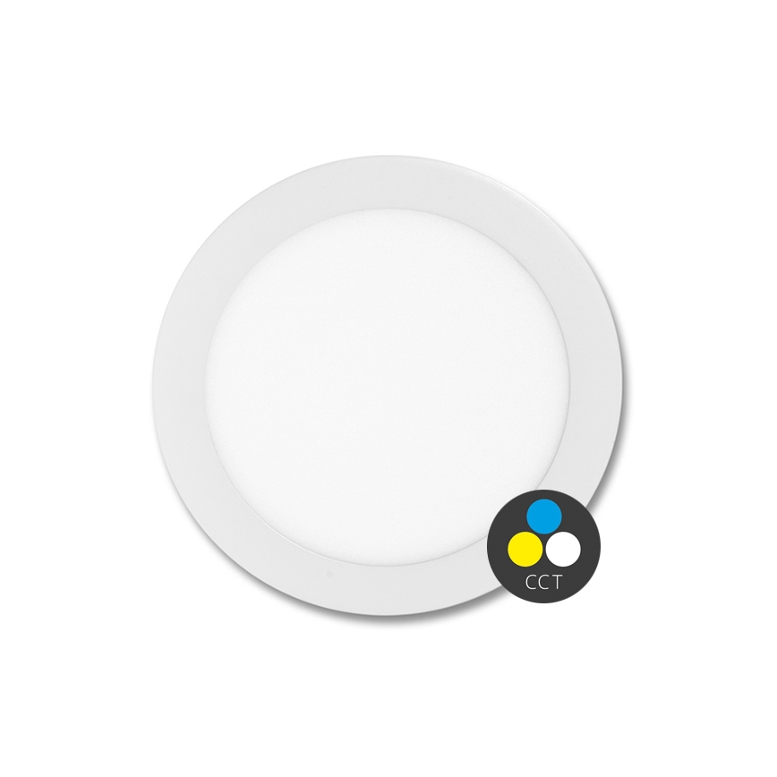 LED indbygningslampe til badeværelse LADA LED/12W/230V 3000/4000/6000K diameter 17 cm IP44 hvid