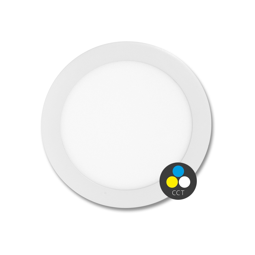 LED indbygningslampe til badeværelse LADA LED/18W/230V 3000/4000/6000K diameter 22 cm IP44 hvid