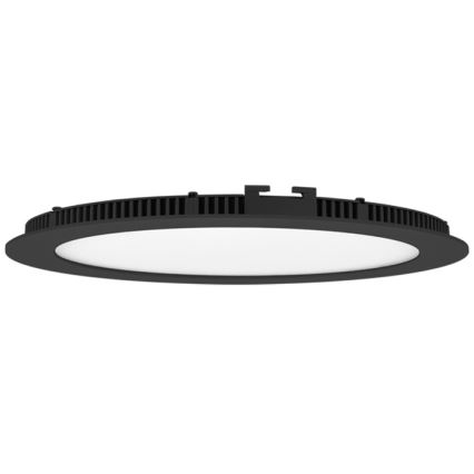 LED indbygningslampe til badeværelse LADA LED/18W/230V 3000/4000/6000K diameter 22 cm IP44 sort
