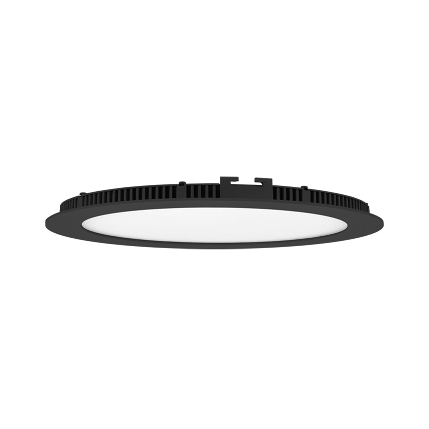 LED indbygningslampe til badeværelse LADA LED/25W/230V 3000/4000/6000K diameter 30 cm IP44 sort