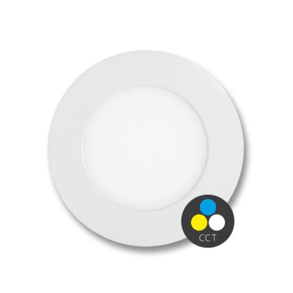LED indbygningslampe til badeværelse LADA LED/6W/230V 3000/4000/6000K diameter 12 cm IP44 hvid