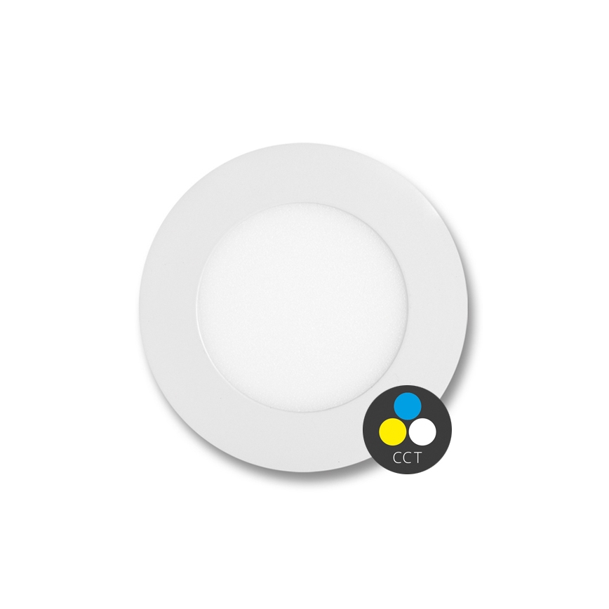 LED indbygningslampe til badeværelse LADA LED/6W/230V 3000/4000/6000K diameter 12 cm IP44 hvid