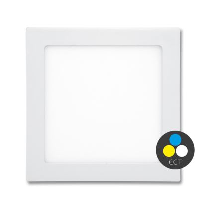 LED indbygningslampe til badeværelse RAFA LED/12W/230V 3000/4000/6000K 17x17 cm IP44 hvid