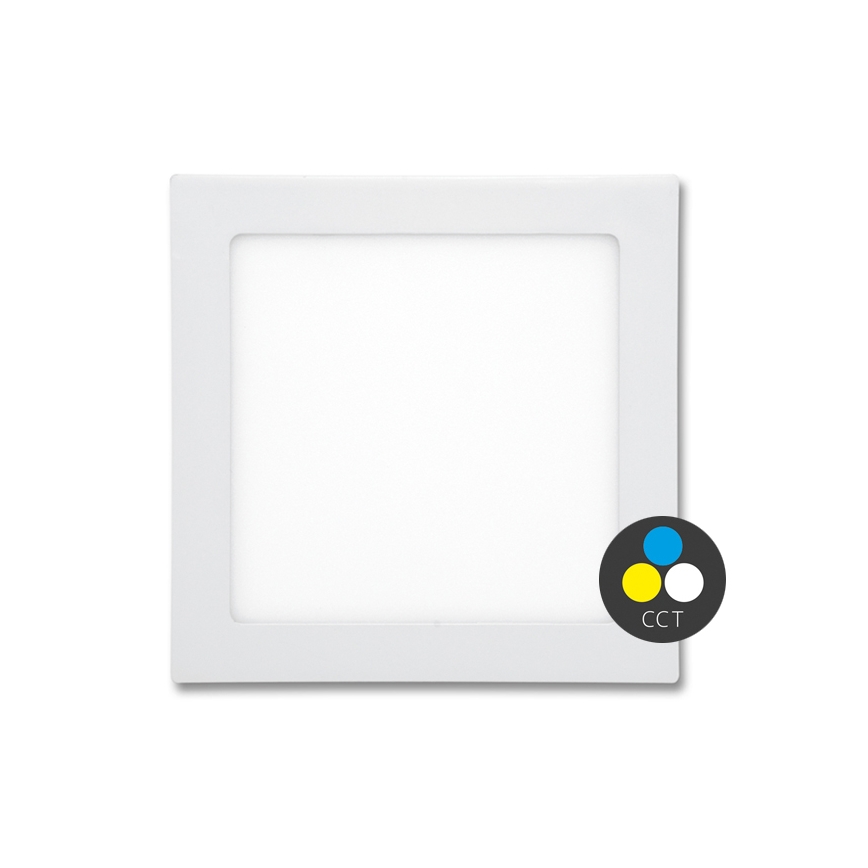 LED indbygningslampe til badeværelse RAFA LED/12W/230V 3000/4000/6000K 17x17 cm IP44 hvid