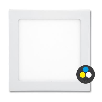 LED indbygningslampe til badeværelse RAFA LED/18W/230V 3000/4000/6000K 22x22 cm IP44 hvid
