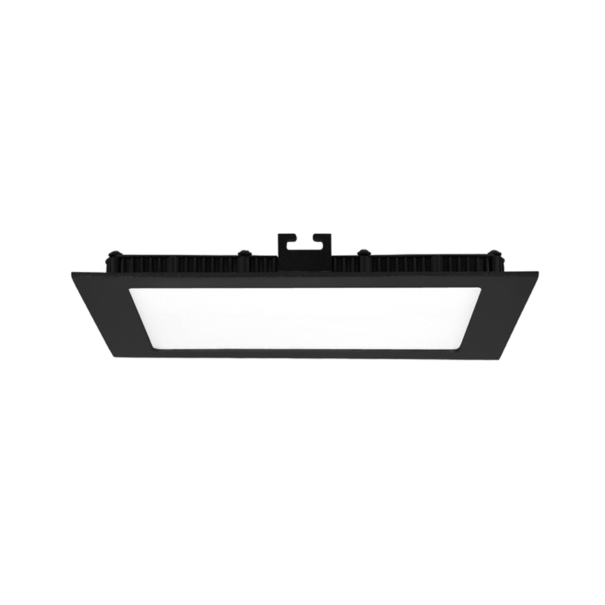 LED indbygningslampe til badeværelse RAFA LED/18W/230V 3000/4000/6000K 22x22 cm IP44 sort