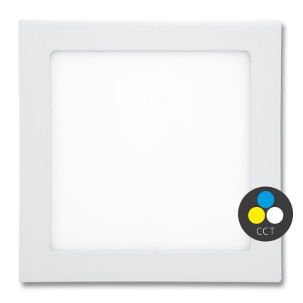 LED indbygningslampe til badeværelse RAFA LED/25W/230V 3000/4000/6000K 30x30 cm IP44 hvid