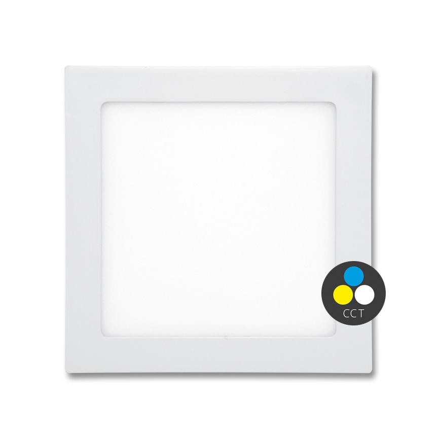 LED indbygningslampe til badeværelse RAFA LED/25W/230V 3000/4000/6000K 30x30 cm IP44 hvid