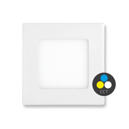 LED indbygningslampe til badeværelse RAFA LED/6W/230V 3000/4000/6000K 12x12 cm IP44 hvid