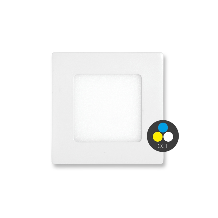 LED indbygningslampe til badeværelse RAFA LED/6W/230V 3000/4000/6000K 12x12 cm IP44 hvid