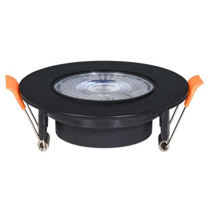 LED indbygningslampe dæmpbar ZITA LED/3/5/7W/230V 3000/4000/6000K diameter 9 cm sort